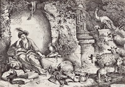 Circe with Companions of Ulysses Changed into Animals by Giovanni Benedetto Castiglione